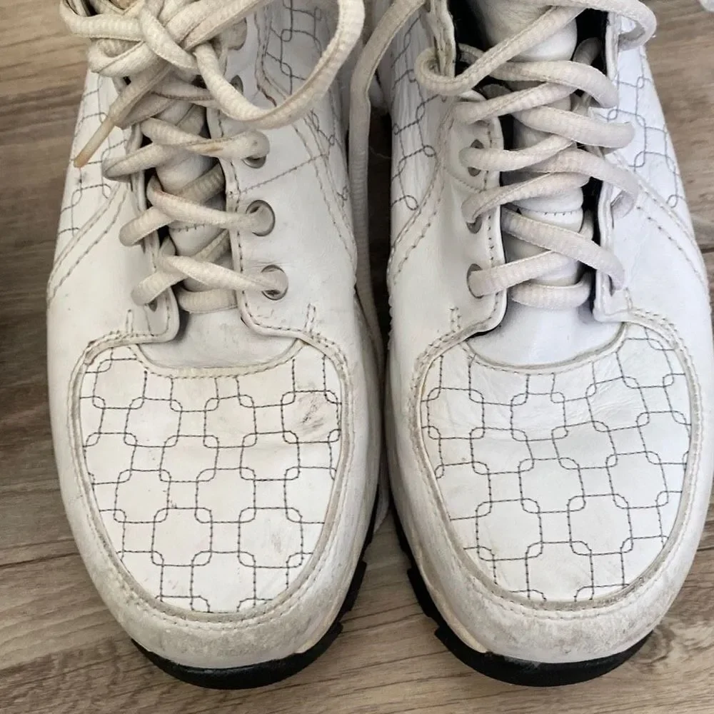 Nike Air Max GOA VI ACG White/Silver Leather Sneaker Boots 311910-101 Women Size